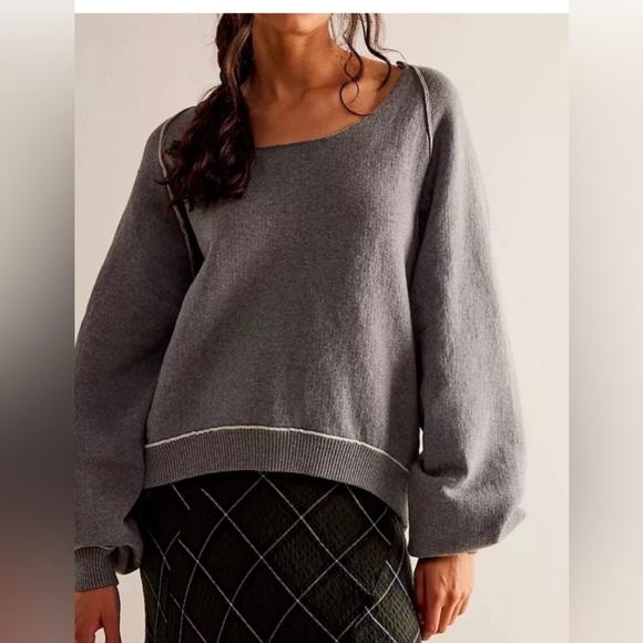 Free People Sweaters - New Free People We The Free Midnight Pullover Sweatshirt Size M